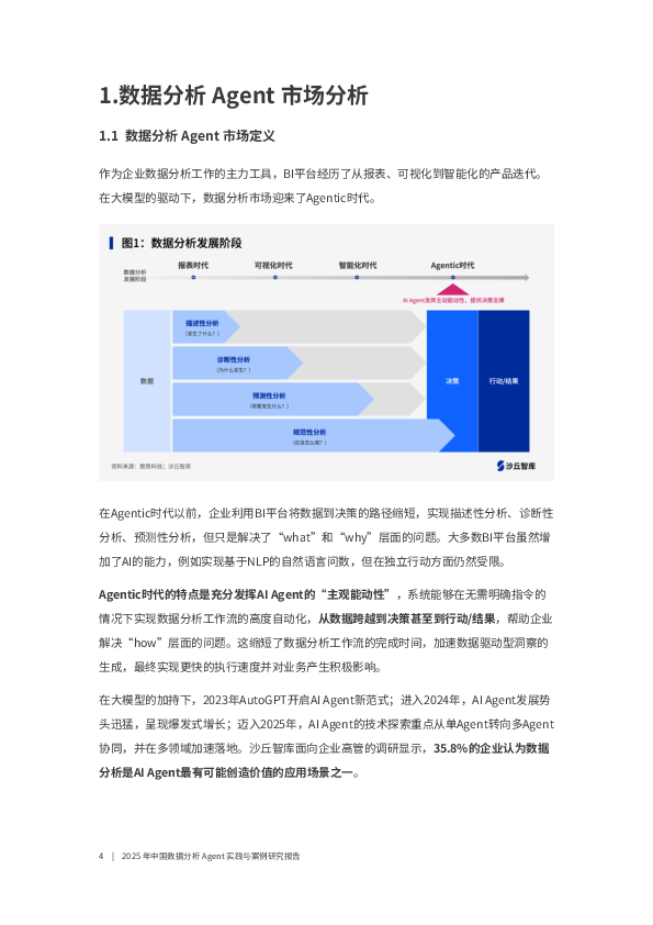 2025年中国数据分析Agent实践与案例研究报告